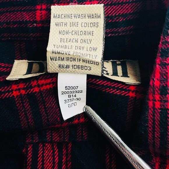 Duluth Trading Free Swingin Flannel 52007 Relaxed Fit Button Down Mens Sz Medium - Picture 9 of 11